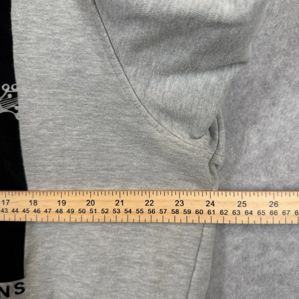 True Religion Hoodie XL Grey Buddha Guitar Graphic Pullover Streetwear Pocket